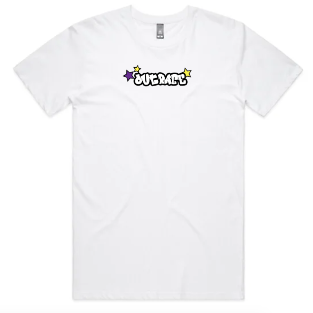 OUTRAGE Purple/Yellow Star Tee